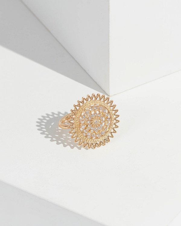 Gold Statement Filigree Ring